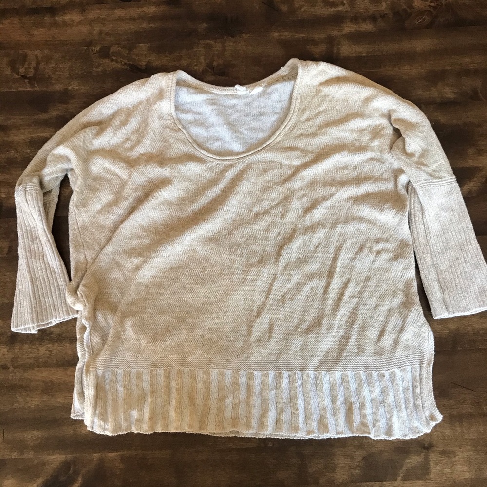 Anthropologie Moth Catamaran Sweater Cotton Linen_4